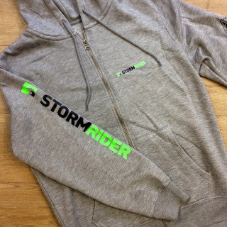 Grey and best sale lime green hoodie